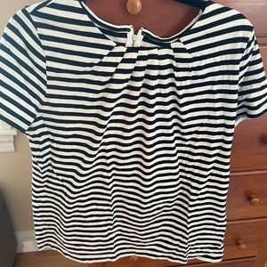 Striped polished tee